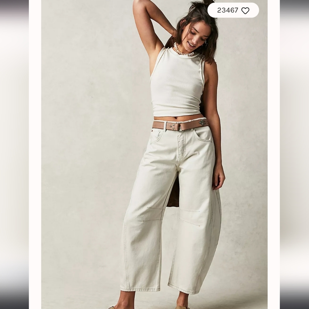 Free people barrel jeans